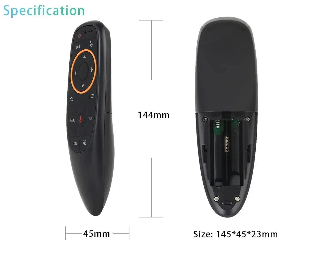 G10S Air Mouse Voice Remote Control 2.4G Wireless Gyroscope IR Learning for H96 MAX X88 PRO Android TV Box HK1