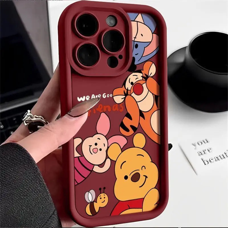 Winnie Pooh Soft Silicone Shockproof Phone Case For iPhone