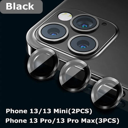 Diamond Glitter Camera Protection For Iphone 16 15 14 13 11 Pro Max Plus Lens Tempered Glass On Iphone 13 11 Pro Max Metal Ring