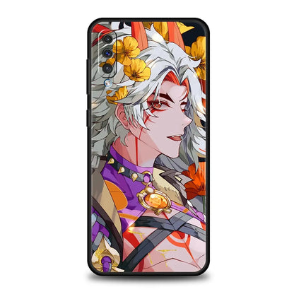 Genshin Impact Hu Tao Xiao Phone Case For Samsung A52 A12 A32 4G A22 5G A30 A50 A20e A72 A70 A02s A04s A10s A20s A40 A42 Cover