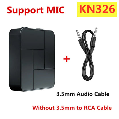 KN319 Bluetooth Transmitter Receiver 2 in 1 Stereo Audio Receiver Converter Wireless Adapter With RCA 3.5MM AUX For Car TV PC