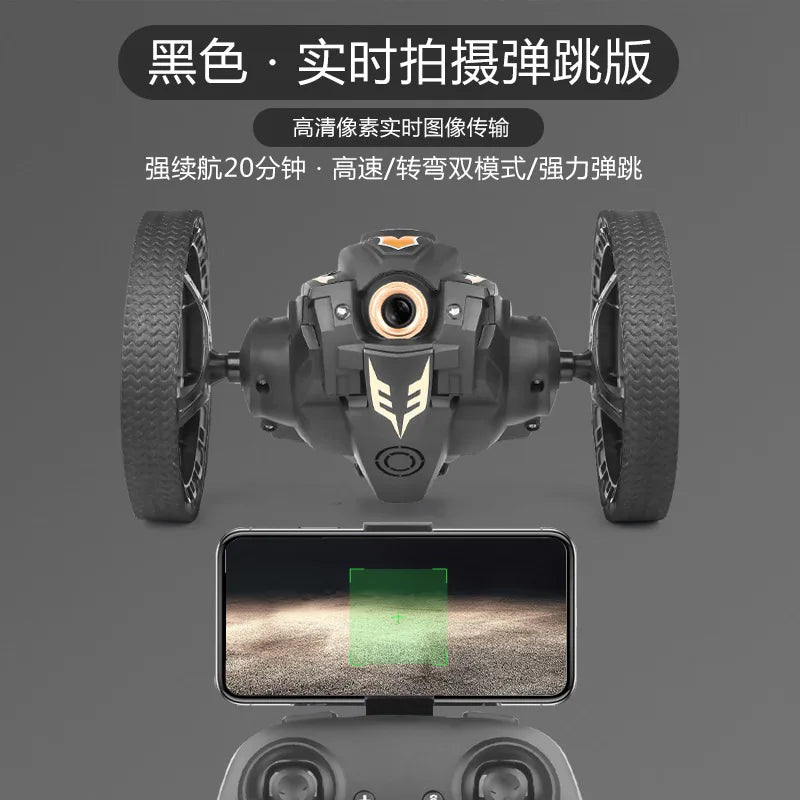 2025 New Remote Control Car Bounce Wifi With Camera Charging Stunt Dump Racing Children'S Toy Boy 2.4g Stunt Car