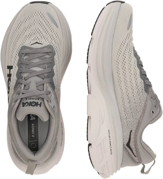 Hoka One Bondi 8 Road Running Shoes Silver